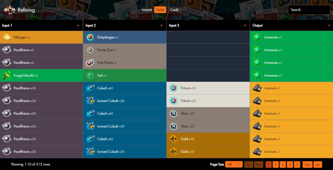 No Man's Sky Recipes Screenshot